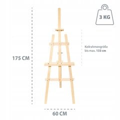 Medinis molbertas  SZT001, 175 cm kaina ir informacija | Piešimo, tapybos, lipdymo reikmenys | pigu.lt