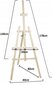 Medinis molbertas  Woodok, 178 cm цена и информация | Piešimo, tapybos, lipdymo reikmenys | pigu.lt