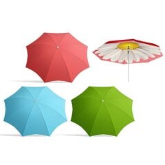Пляжный зонт Плоский Ø 160 cm цена и информация | Зонты, маркизы, стойки | pigu.lt