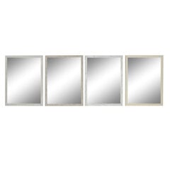 4-ių dalių veidrodžių komplektas DKD Home Decor, pilkas kaina ir informacija | Veidrodžiai | pigu.lt