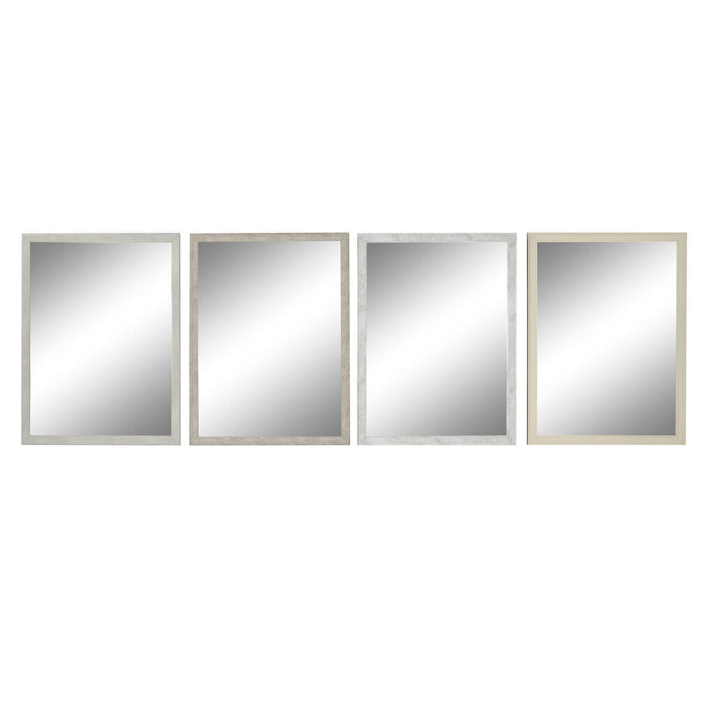 4-ių dalių veidrodžių komplektas DKD Home Decor, pilkas цена и информация | Veidrodžiai | pigu.lt