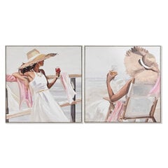 Картина Home ESPRIT Шляпа Средиземноморье 80 x 3,5 x 80 cm (2 штук) цена и информация | Репродукции, картины | pigu.lt