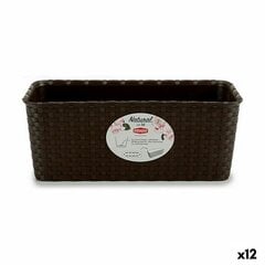 Наружный ящик для растений Stefanplast Пластик 13 x 11 x 28,5 cm (12 штук) цена и информация | Вазоны | pigu.lt