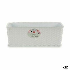 Наружный ящик для растений Stefanplast Белый Пластик 39 x 13,5 x 15 cm (12 штук) цена и информация | Вазоны | pigu.lt