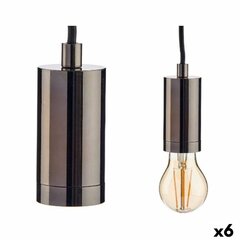 Потолочный светильник Чёрный Металл 60 W (6 штук) цена и информация | Люстры | pigu.lt