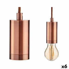 Pakabinamas apšvietimas Bronzinis Metalinis 60 W 9,5 x 9,5 x 9,7 cm (6 vnt.) kaina ir informacija | Sieniniai šviestuvai | pigu.lt