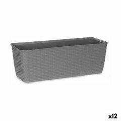 Наружный ящик для растений Stefanplast Серый Пластик 15,5 x 13,5 x 39 cm (12 штук) цена и информация | Вазоны | pigu.lt