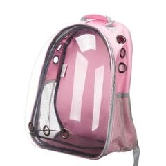 Рюкзак для домашних животных Розовый Прозрачный 43 x 26 x 33 cm цена и информация | Переноски, сумки | pigu.lt