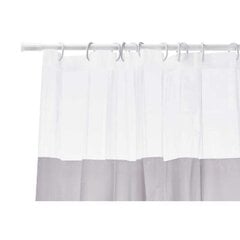 Занавеска для душа 180 x 180 cm Прозрачный Белый Пластик PEVA (12 штук) цена и информация | Набор акскссуаров для ванной | pigu.lt