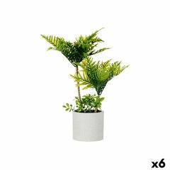 Декоративное растение Пальмовое Пластик Цемент 12 x 45 x 12 cm (6 штук) цена и информация | Вазоны | pigu.lt