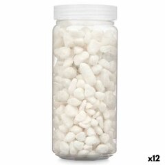 Декоративные камни Белый 8 - 15 mm 700 g (12 штук) цена и информация | Мульча, декоративный щебень | pigu.lt