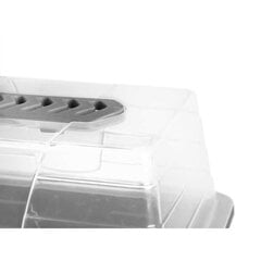 теплица Серый Прозрачный Пластик 21,5 x 12,8 x 17,4 cm (16 штук) цена и информация | Теплицы | pigu.lt