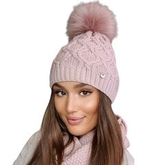 Kamea moteriška kepurė Lamis, rožinis 5903246770476 Universalus цена и информация | Женские шапки | pigu.lt