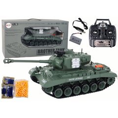 Nuotoliniu būdu valdomas tankas Leopard R/C Armata Lean Toys, pilkas цена и информация | Игрушки для мальчиков | pigu.lt