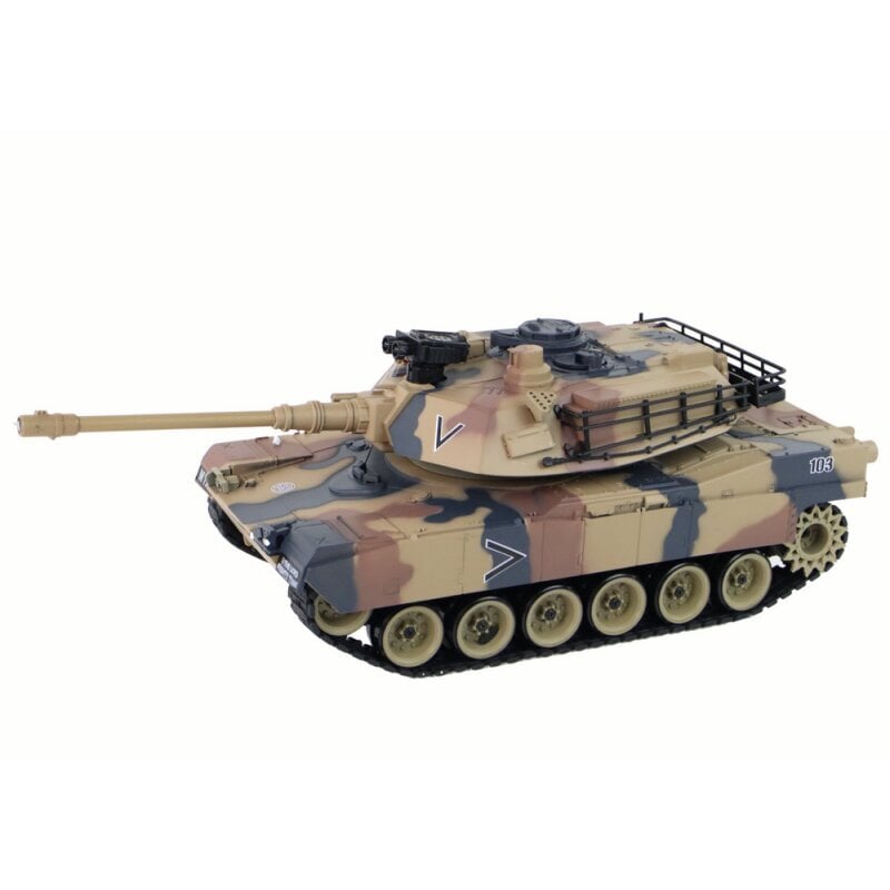 Rc tankas Lean Toys M1A2, žalias kaina ir informacija | Žaislai berniukams | pigu.lt