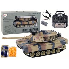 Rc tankas Lean Toys M1A2, žalias цена и информация | Игрушки для мальчиков | pigu.lt