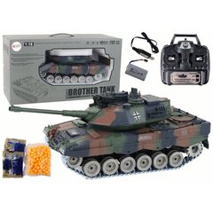 Nuotoliu valdomas tankas Lean Toys German Leopard RC 1:18 kaina ir informacija | Žaislai berniukams | pigu.lt