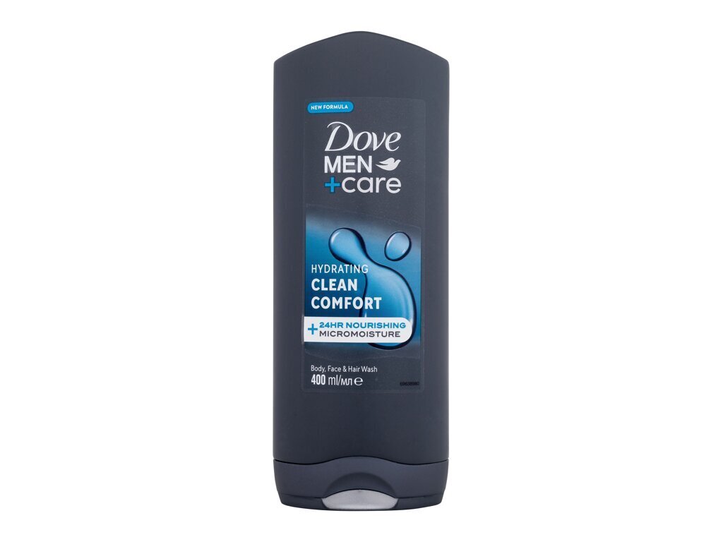 Dušo želė vyrams Dove Men + Care Hydrating Clean Comfort Shower Gel, 400 ml цена и информация | Dušo želė, aliejai | pigu.lt