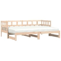 Кровать vidaXL, 80x200 см, черный цена и информация | Кровати | pigu.lt