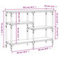 Konsolė vidaXL, ruda kaina ir informacija | Stalai-konsolės | pigu.lt