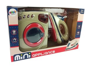Žaislinė skalbimo mašina ir lygintuvas su efektais kaina ir informacija | Žaislai mergaitėms | pigu.lt