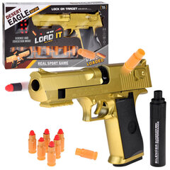 Žaislinis pistoletas su duslintuvų ir šoviniais kaina ir informacija | Žaislai berniukams | pigu.lt