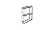 Stalas-konsolė ADRK Furniture Mason, juodas/baltas kaina ir informacija | Stalai-konsolės | pigu.lt