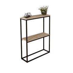Stalas-konsolė ADRK Furniture Mason, juodas/rudas kaina ir informacija | Stalai-konsolės | pigu.lt