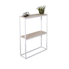 Stalas-konsolė ADRK Furniture Mason, rudas/baltas kaina ir informacija | Stalai-konsolės | pigu.lt