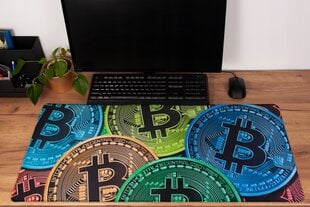 Pelės kilimėlis Bitcoin, 90 x 40 cm цена и информация | Мыши | pigu.lt