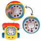 Žaislinis telefonas kūdikiui su ratukais ir virvele kaina ir informacija | Žaislai kūdikiams | pigu.lt