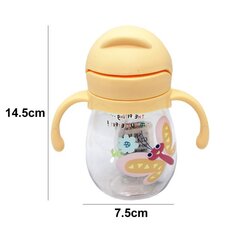 Vaikiška gertuvė, 6 mėn+, 270ml, geltona kaina ir informacija | Buteliukai kūdikiams ir jų priedai | pigu.lt