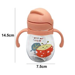 Vaikiška gertuvė, 6 mėn+, 270ml, rožinė kaina ir informacija | Buteliukai kūdikiams ir jų priedai | pigu.lt