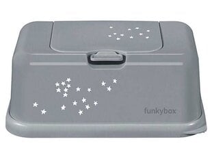 Audinių dėžutė Funkybox Pilkos žvaigždutės, 22 cm × 9 cm × 13 cm цена и информация | Набор акскссуаров для ванной | pigu.lt