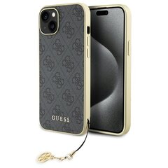 Guess GUHCP15MGF4GGR iPhone 15 Plus 6.7" szary|grey hardcase 4G Charms Collection цена и информация | Чехлы для телефонов | pigu.lt