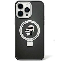 Karl Lagerfeld KLHMP15SHMRSKCK iPhone 15 6.1" czarny|black hardcase Ring Stand Karl&Choupettte MagSafe цена и информация | Чехлы для телефонов | pigu.lt