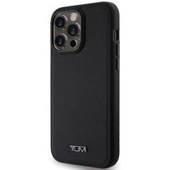 Tumi TUHMP15XRBAK iPhone 15 Pro Max 6.7" czarny|black hardcase Leather Balistic Pattern MagSafe цена и информация | Чехлы для телефонов | pigu.lt