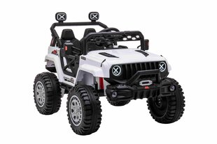 Dvivietis vaikiškas elektromobilis Jeep Off Road 4x4, baltas kaina ir informacija | Elektromobiliai vaikams | pigu.lt