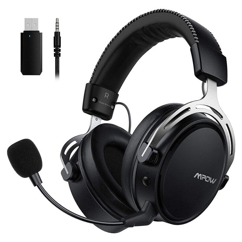 Mpow Air 2.4G, MPBH415 Black-Silver цена и информация | Ausinės | pigu.lt