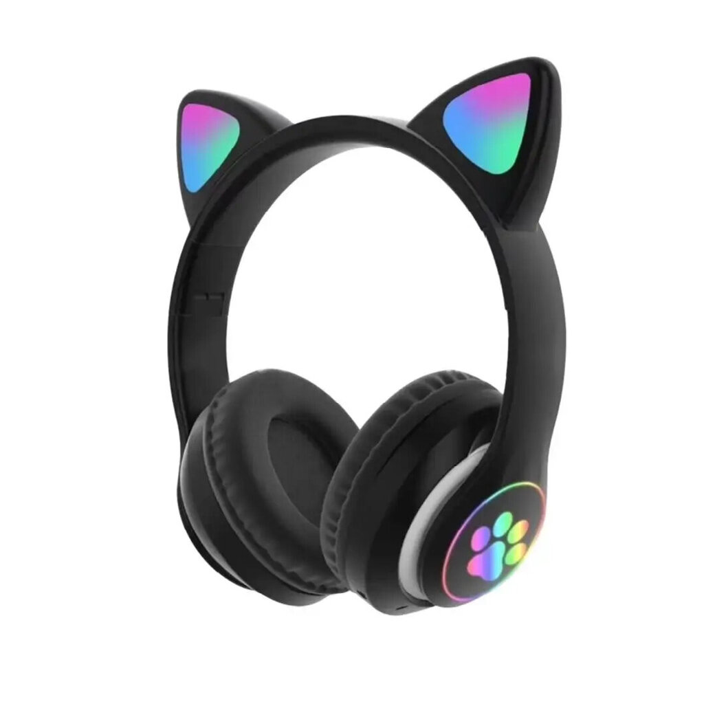 Wireless Headphones With Cat Ears цена и информация | Ausinės | pigu.lt