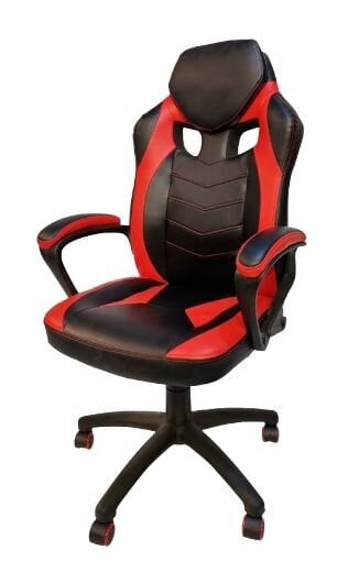 Žaidimų kėdė TOTS Gamer Chair, juoda/raudona kaina ir informacija | Biuro kėdės | pigu.lt