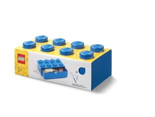 Ящик для игрушек Lego, синий цена и информация | Тумба с ящиками Versa | pigu.lt