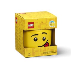 Ящик для игрушек LEGO, желтый. цена и информация | Тумба с ящиками Versa | pigu.lt