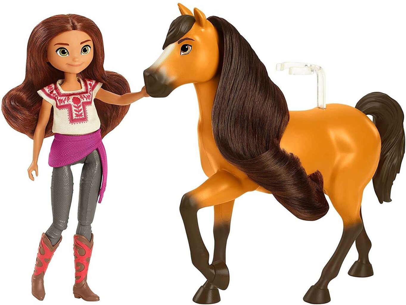 Lėlė su žirgu Spirit kaina ir informacija | Žaislai mergaitėms | pigu.lt