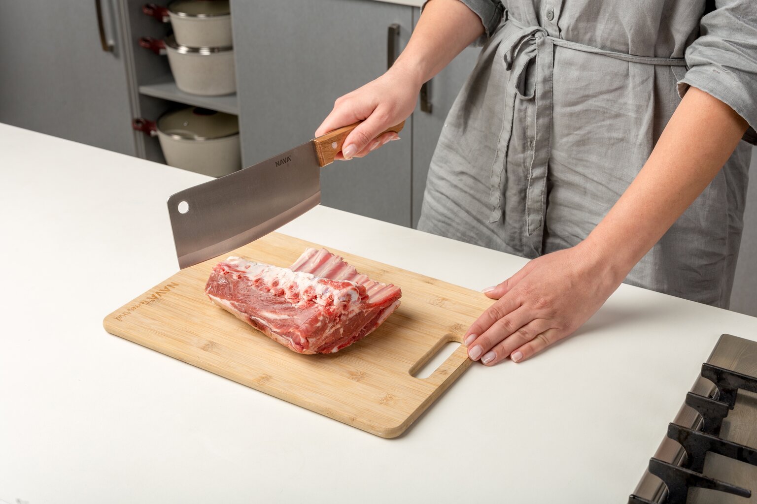 Nava mėsos peilis, 30 cm kaina ir informacija | Peiliai ir jų priedai | pigu.lt