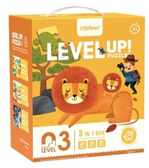 MiDeer Level UP набор из 3-х пазлов  "Среда обитания", уровень 3 цена и информация | Пазлы | pigu.lt