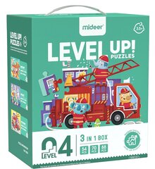 Dėlionių rinkinys Level UP 3 Transportas MiDeer, 54/70/88d. kaina ir informacija | Dėlionės (puzzle) | pigu.lt