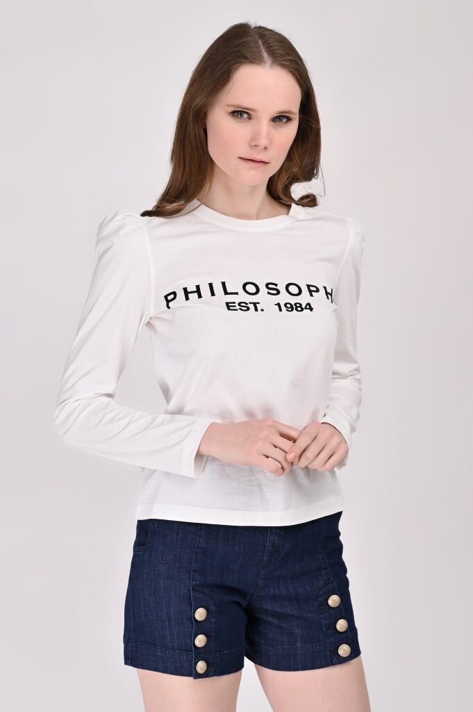 Palaidinė moterims Philosophy di LS A1203 5744 0002, balta kaina ir informacija | Palaidinės, marškiniai moterims | pigu.lt