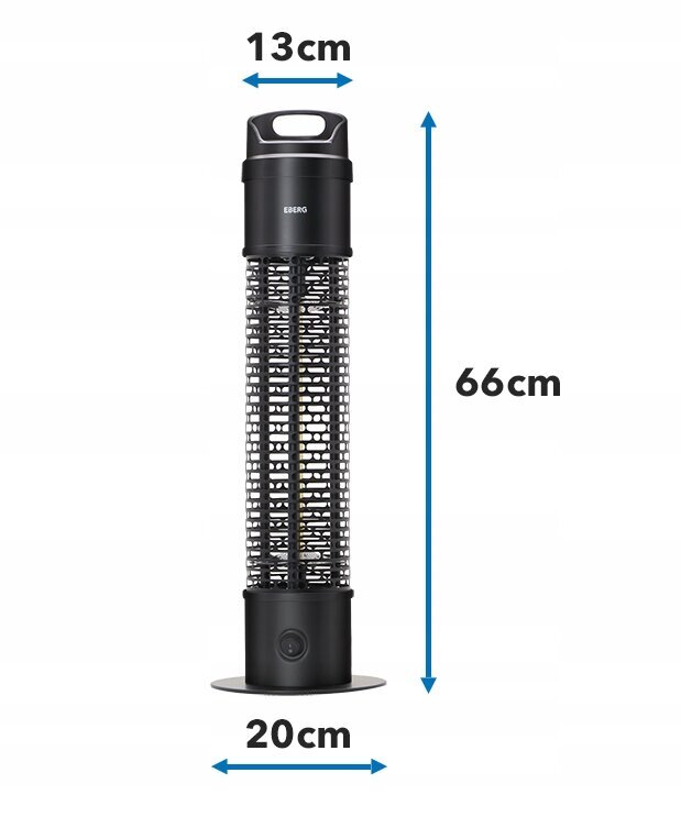 Elektrinis šildytuvas Eberg 1200 W kaina ir informacija | Šildytuvai | pigu.lt
