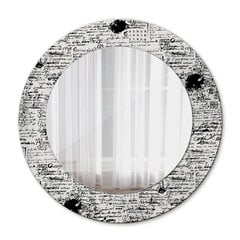 Veidrodis Tulup, 50x50 cm, baltas/juodas цена и информация | Зеркала | pigu.lt